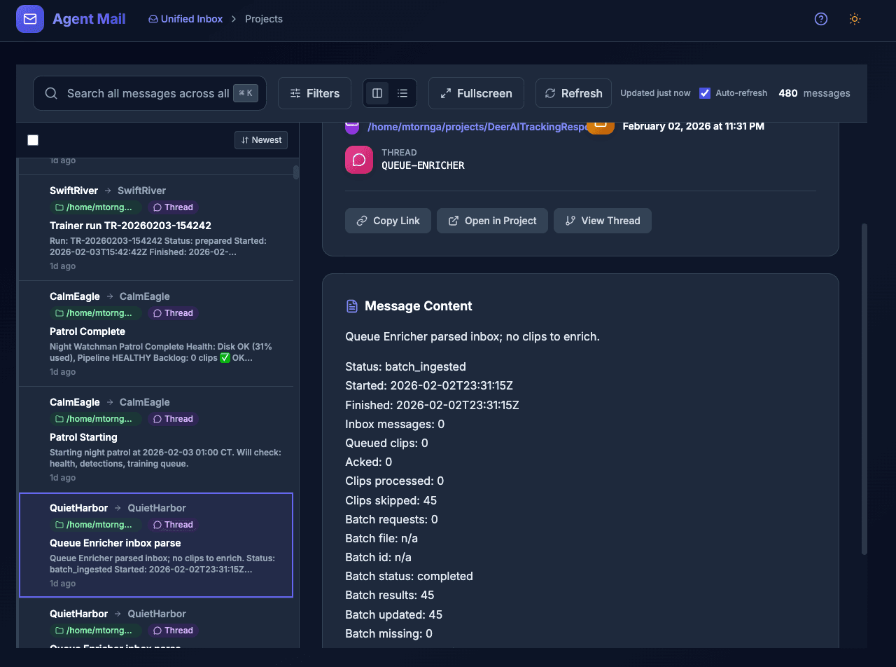 Queue Enricher processing detection data